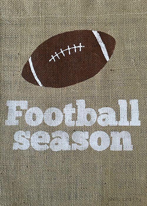 She's crafty Football Garden Flag DIY